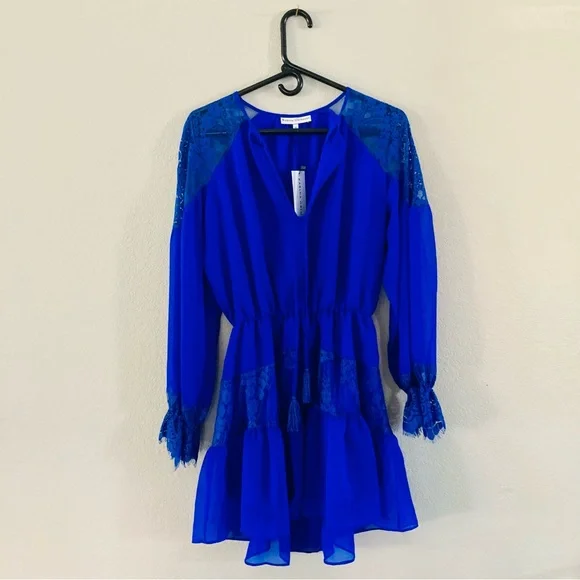 karina grimaldi blue dress Karina Grimaldi | Lola Denim Mini Dress 34066 Blue main image 0